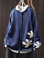 Safira - Cardigan s Květinovým Vzorem