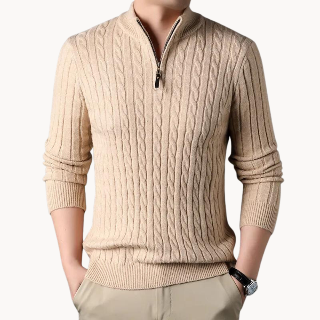 Constantino - Pullover s krátkým zipem