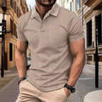 Polo košile - Relaxovaná Jacquard Textura