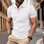 Polo tričko - Relaxovaná Jacquard textilie