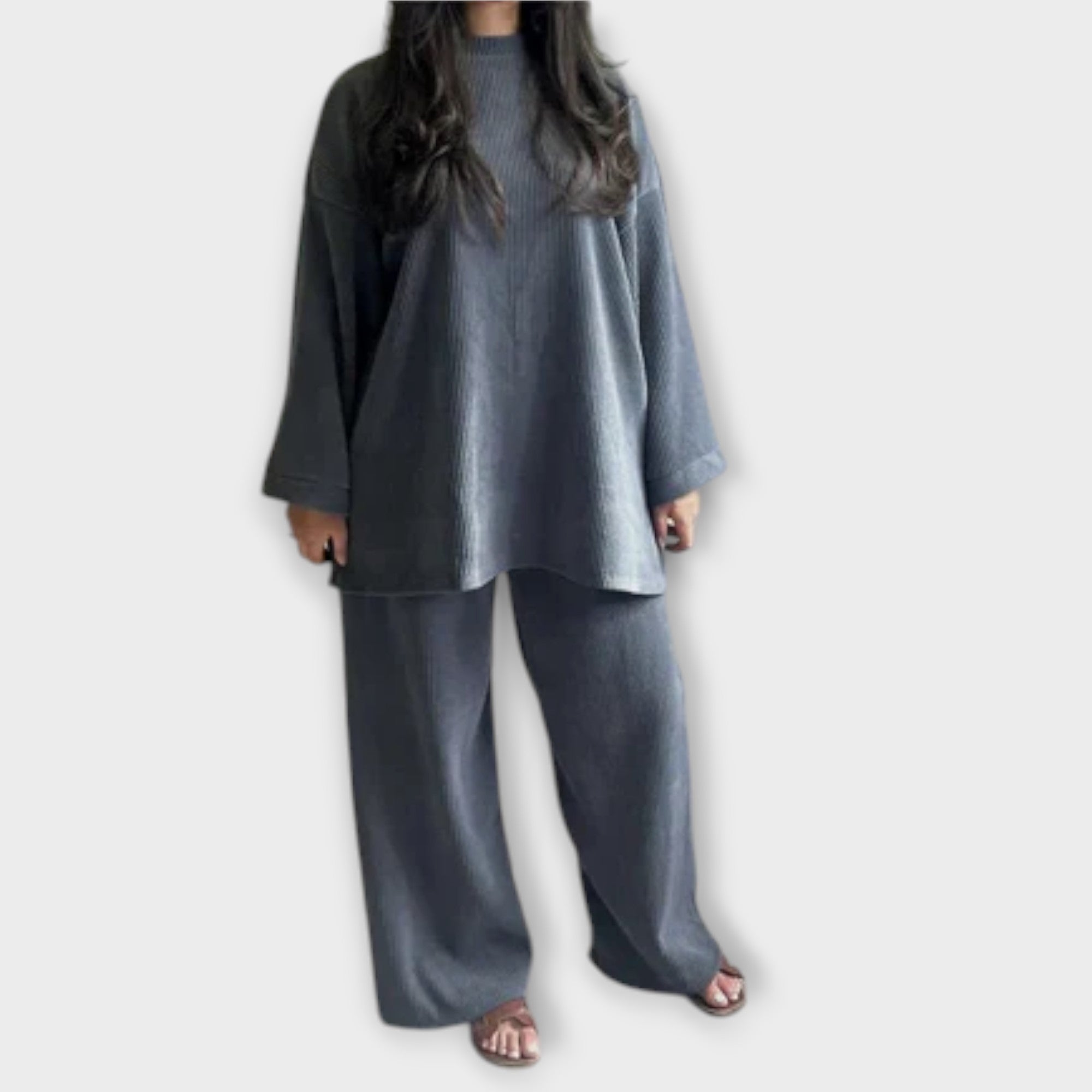 Ingrid - Plus Size Acanalado Sada